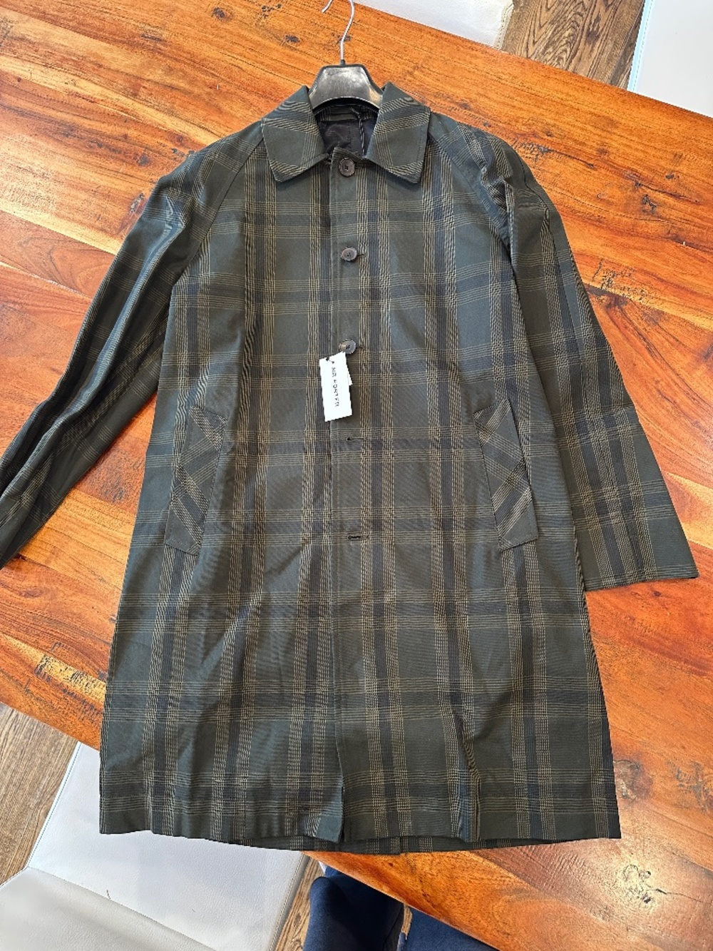 Mr Porter size XS Checked Cotton-Twill Coat